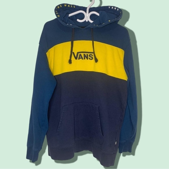 Vans  Vintage Style Colour Block Hoodie with Hood Script, Size M - Picture 3 of 9